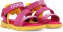 Dolce & Gabbana Kids branded grosgrain sandals Pink - Thumbnail 1