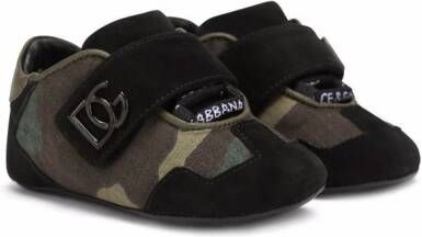 Dolce & Gabbana Kids camouflage-print low-top sneakers Green