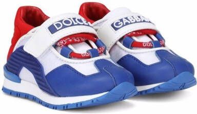 Dolce & Gabbana Kids colourblock touch-strap sneakers Blue
