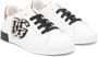 Dolce & Gabbana Kids crystal-embellished leather sneakers White - Thumbnail 1