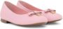 Dolce & Gabbana Kids DG-logo patent leather ballerina shoes Pink - Thumbnail 1
