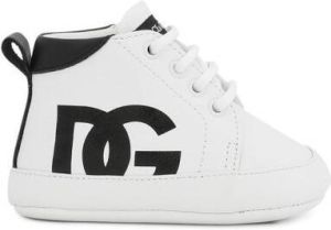 Dolce & Gabbana Kids DG logo leather sneakers White