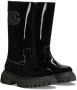 Dolce & Gabbana Kids DG-logo patent leather boots Black - Thumbnail 1