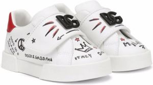 Dolce & Gabbana Kids DG logo-patch sneakers White