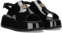 Dolce & Gabbana Kids DG patent-leather sandals Black - Thumbnail 1