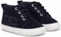 Dolce & Gabbana Kids embroidered-DG high-top sneakers Blue - Thumbnail 1