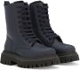 Dolce & Gabbana Kids faux-fur lining combat boots Black - Thumbnail 1