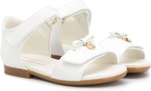 Dolce & Gabbana Kids flat sandals with bow White
