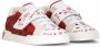 Dolce & Gabbana Kids glitter-detail leather sneakers Red - Thumbnail 1