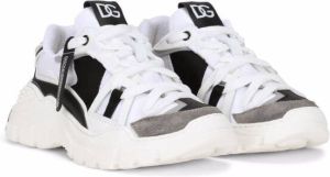Dolce & Gabbana Kids lace-up panelled sneakers White
