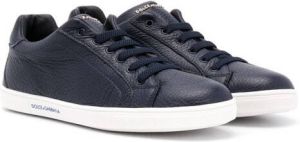 Dolce & Gabbana Kids leather low-top sneakers Blue