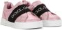 Dolce & Gabbana Kids leather slip-on trainers Pink - Thumbnail 1