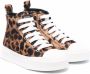 Dolce & Gabbana Kids leopard print hi-top sneakers Brown - Thumbnail 1