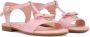 Dolce & Gabbana Kids DG-logo patent leather sandals Pink - Thumbnail 1