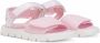 Dolce & Gabbana Kids logo-embroidered touch-strap sandals Pink - Thumbnail 1