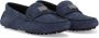 Dolce & Gabbana Kids logo-plaque leather loafers Blue - Thumbnail 1