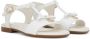 Dolce & Gabbana Kids DG-logo patent leather sandals White - Thumbnail 1