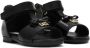 Dolce & Gabbana Kids First Steps patent leather sandals Black - Thumbnail 1