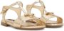 Dolce & Gabbana Kids logo-plaque sandals Gold - Thumbnail 1