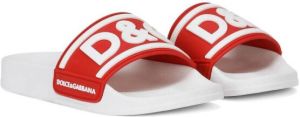 Dolce & Gabbana Kids logo-print detail sandals Red