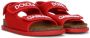 Dolce & Gabbana Kids logo-print flat sandals Red - Thumbnail 1