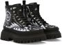 Dolce & Gabbana Kids logo-print lace-up boots Black - Thumbnail 1