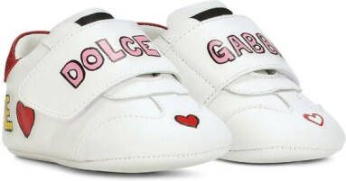 Dolce & Gabbana Kids First Love touch-strap sneakers White