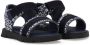 Dolce & Gabbana Kids logo-print leather sandals Blue - Thumbnail 1