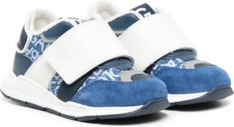 Dolce & Gabbana Kids logo-print panelled sneakers Blue