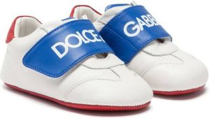 Dolce & Gabbana Kids logo strap sneaker-style pre-walkers White