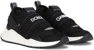 Dolce & Gabbana Kids logo strappy sneakers Black