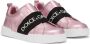Dolce & Gabbana Kids logo-tape slip-on sneakers Pink - Thumbnail 1
