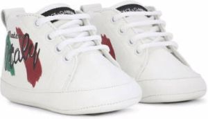Dolce & Gabbana Kids Made in Italy lace-up sneakers White