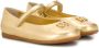Dolce & Gabbana Kids Mary Jane ballerina shoes Gold - Thumbnail 1