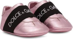 Dolce & Gabbana Kids metallic pre-walker shoes Pink