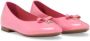 Dolce & Gabbana Kids patent-leather ballerina shoes Pink - Thumbnail 1