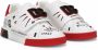 Dolce & Gabbana Kids Portofino Custom leather sneakers White - Thumbnail 1