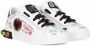 Dolce & Gabbana Kids Portofino DG King leather sneakers White - Thumbnail 1