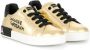 Dolce & Gabbana Kids Portofino laminated logo sneakers Gold - Thumbnail 1