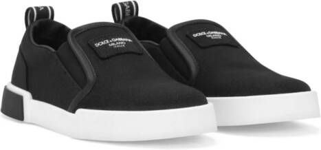 Dolce & Gabbana Kids Portofino slip-on sneakers Black