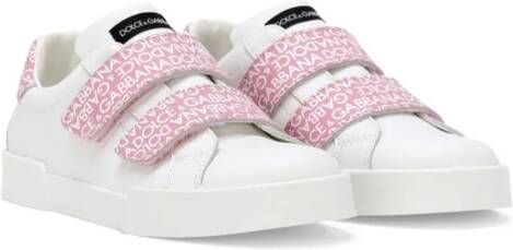 Dolce & Gabbana Kids Portofino touch-strap sneakers White