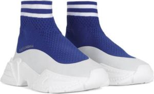 Dolce & Gabbana Kids sock-style ankle sneakers Blue