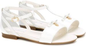 Dolce & Gabbana Kids strappy flat sandals White