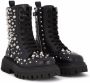 Dolce & Gabbana Kids studded leather combat boots Black - Thumbnail 1