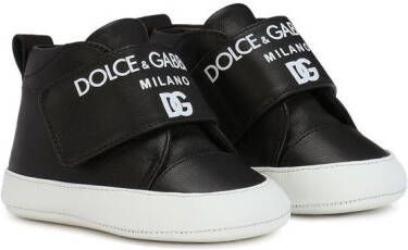 Dolce & Gabbana Kids touch-strap high-top sneakers Black
