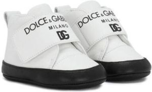 Dolce & Gabbana Kids touch-strap high-top sneakers White