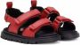 Dolce & Gabbana Kids DG-logo touch-strap leather sandals Red - Thumbnail 1
