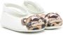 Dolce & Gabbana Kids touch-strap leopard-patch ballerinas White - Thumbnail 1