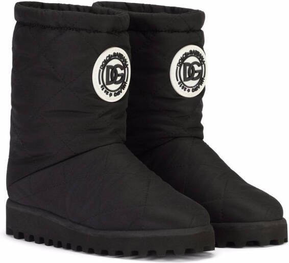 Dolce & Gabbana Kids winter ankle boots Black