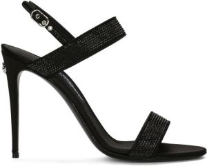 Dolce & Gabbana KIM DOLCE&GABBANA crystal-embellished slingback sandals Black
